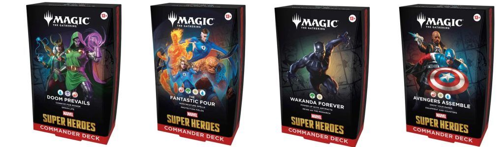 Marvel Super Heroes Commander decks