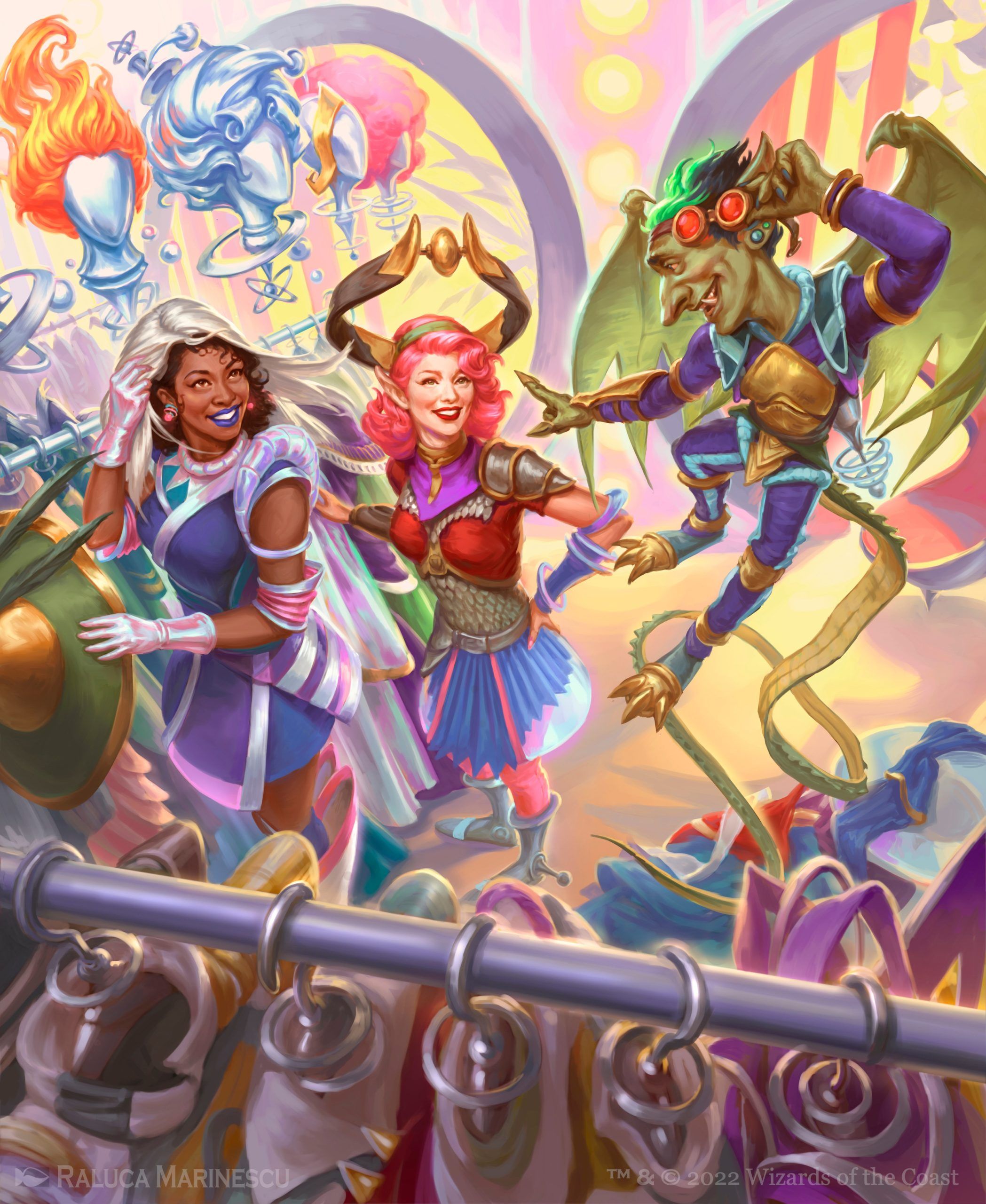 Costume Shop - Illustration by Raluca Marinescu