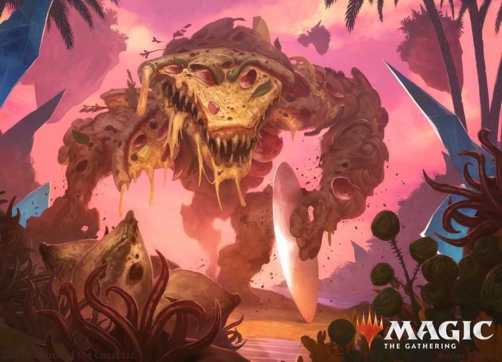 Dimension X Pizzasaur - Illustration by Xavier Ribeiro