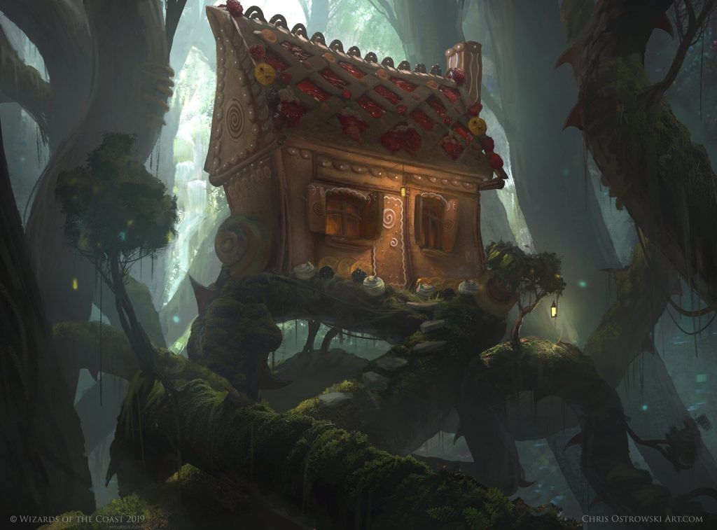 Gingerbread Cabin - Illustration by Chris Ostrowski