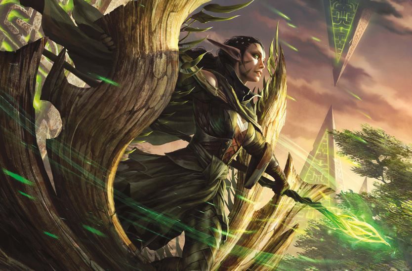 Nissa, Voice of Zendikar - Illustration by Raymond Swanland
