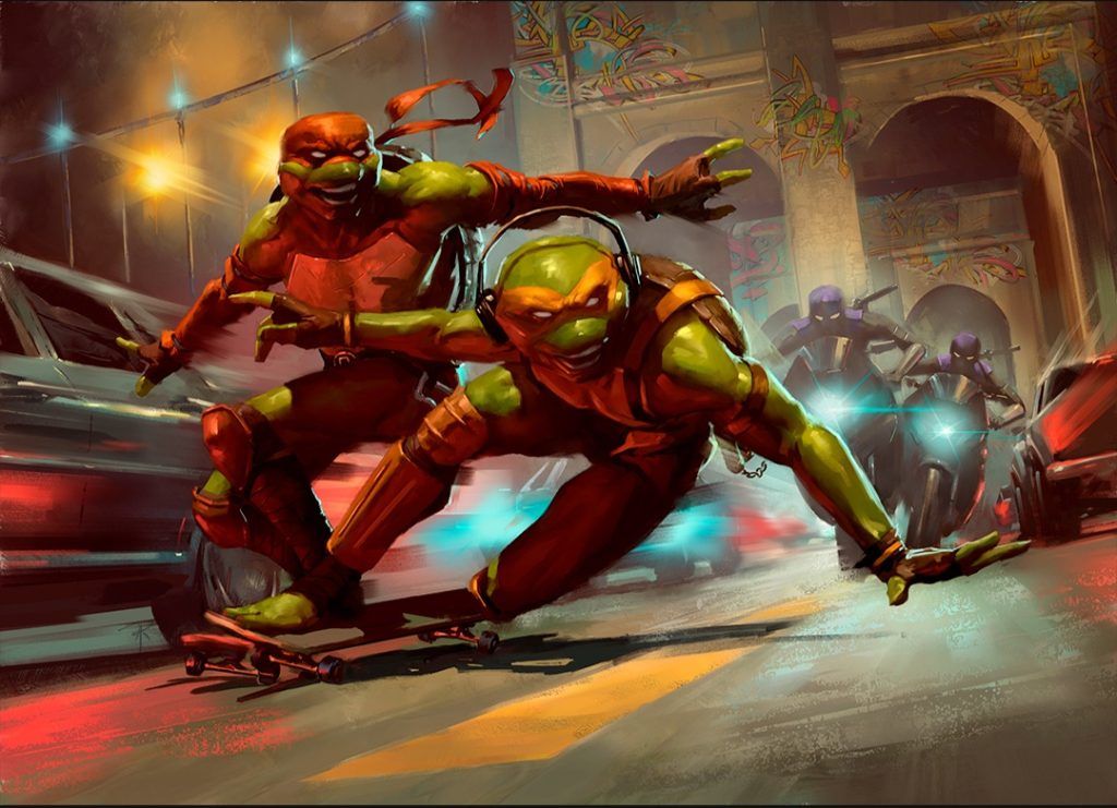 Raph & Mikey, Troublemakers - Illustration by Aaron J. Riley