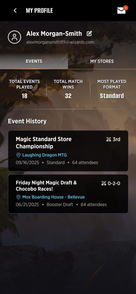 Companion app screenshot