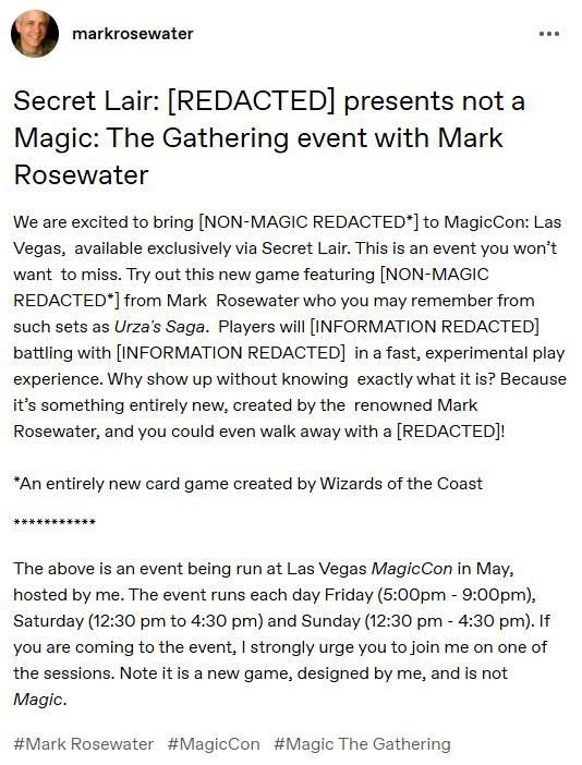 Mark Rosewater tumblr