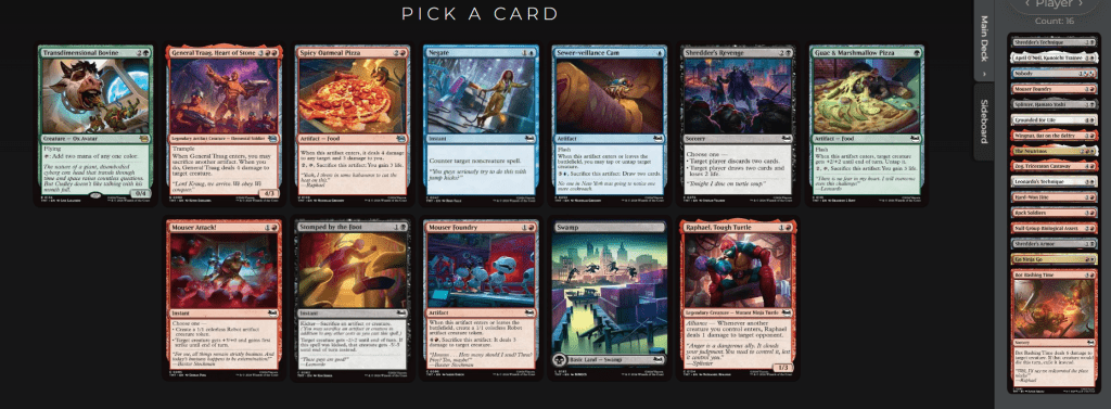 Teenage Mutant Ninja Turtles Pick-Two Draft