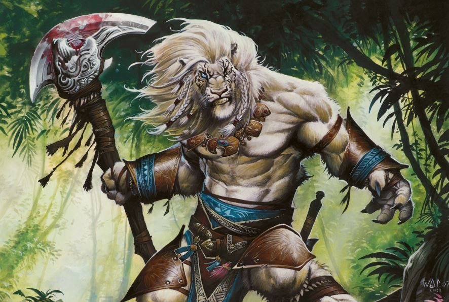 Ajani Vengeant - Illustration by Wayne Reynolds