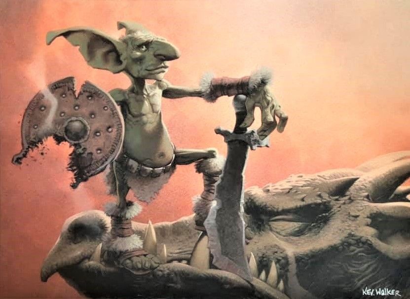 Goblin Champion - Illustration by Kev Walker