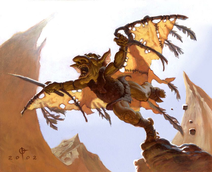 Goblin Sky Raider - Illustration by Daren Bader