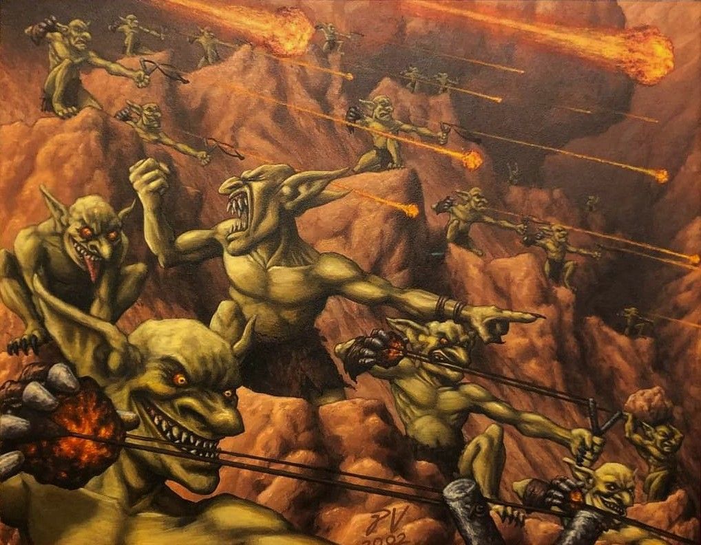 Goblin War Strike - Illustration by Pete Venters