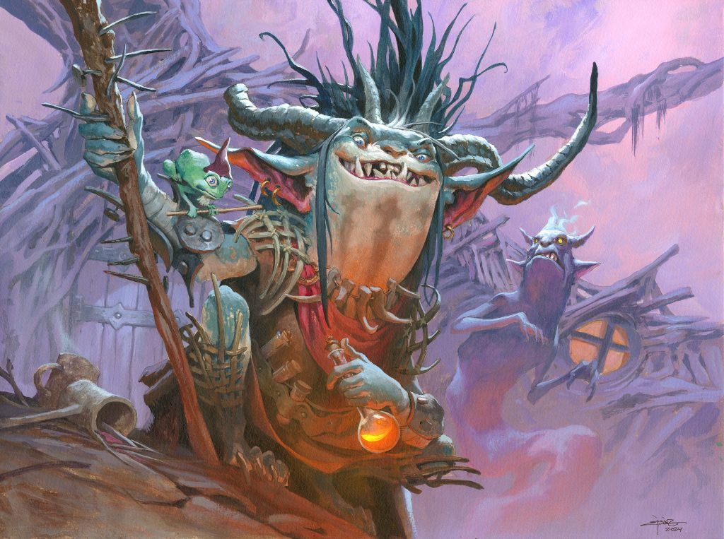 Grub, Notorious Auntie - Illustration by Jesper Ejsing