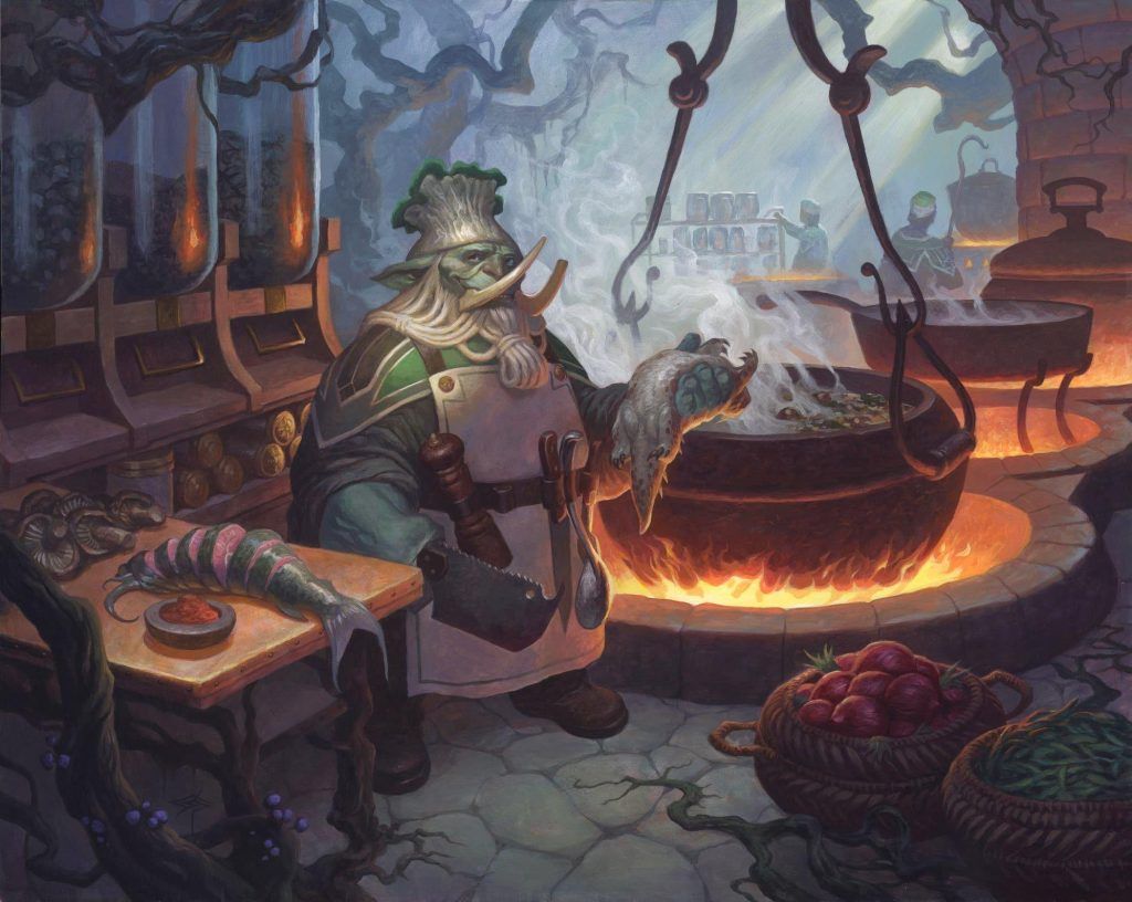 Gyome, Master Chef (Commander 2021) - art by Steve Prescott
