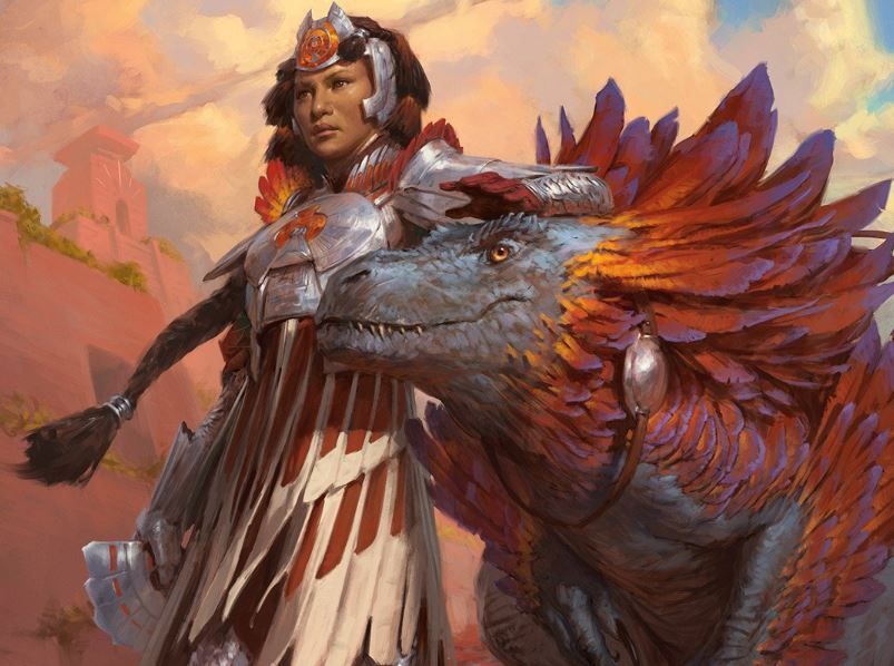 Huatli, Warrior Poet - Illustration by Tyler Jacobson