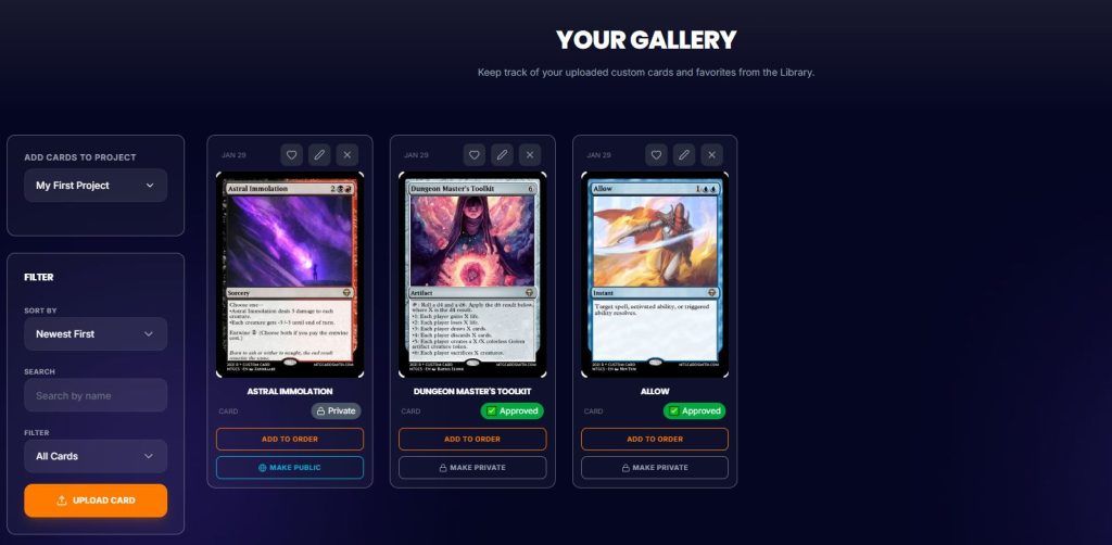 ProxyPrintery App Gallery