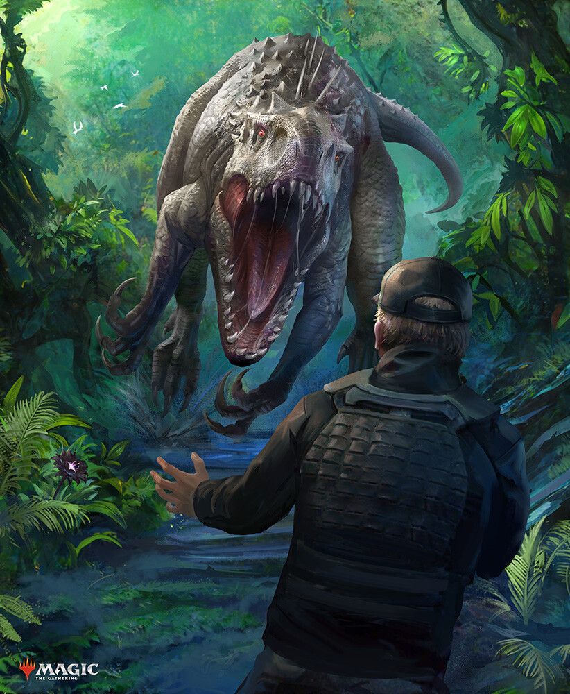 Indominus Rex, Alpha (Jurassic World) - art by Miro PetrovPermalink
