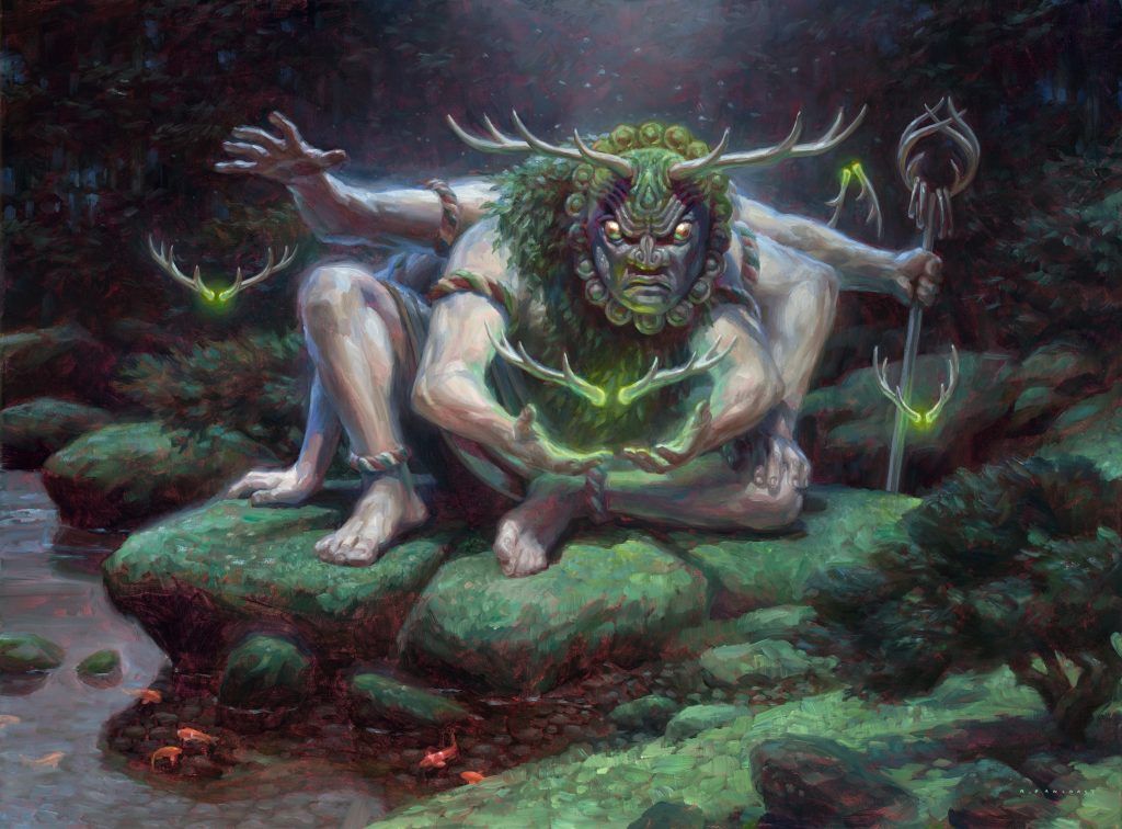 Myojin of Towering Might - Illustration by Ryan Pancoast