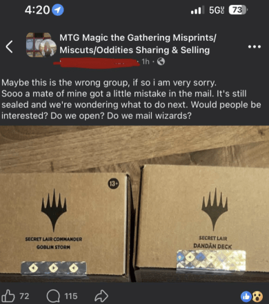 Surprise New Secret Lair Commander Deck Leaks Alongside Dandân Drop
