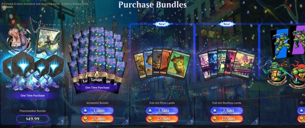 Arena Bundles in the store