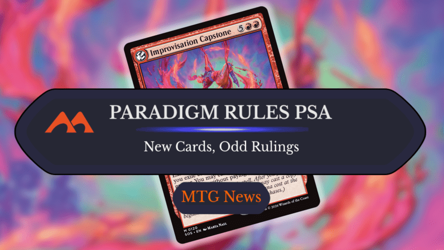 Weird MTG Rules Quirk Unlocks Potential of New Paradigm Spells