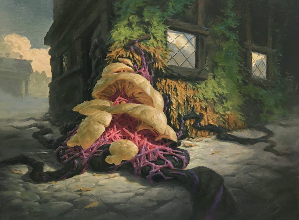 Sowing Mycospawn - Illustration by Slawomir Maniak