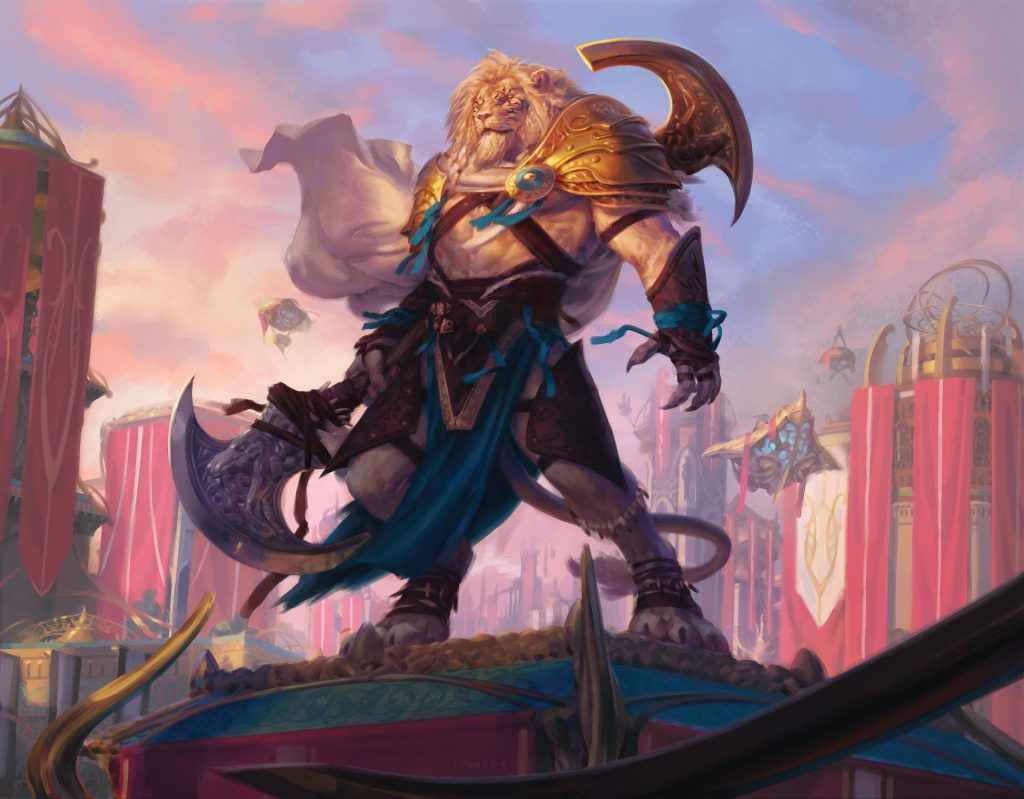 Ajani Unyielding - Illustration by Kieran Yanner