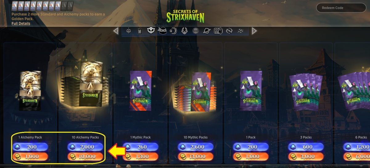 Alchemy packs
