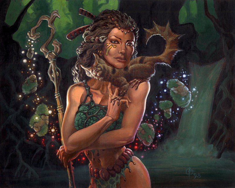 Argothian Enchantress - Illustration by Daren Bader