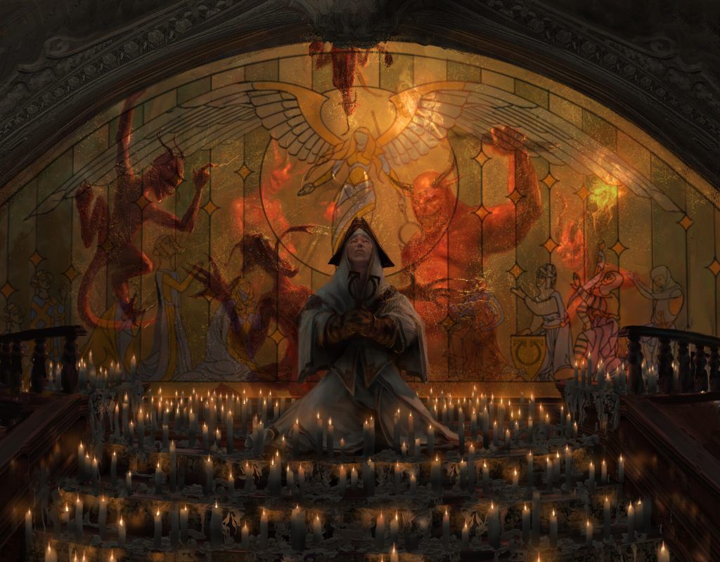 Curse of Shaken Faith - Illustration by Campbell White