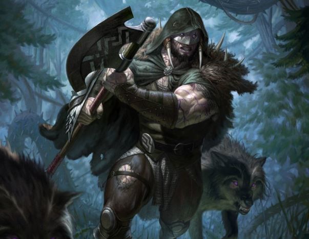 Garruk, Cursed Huntsman - Illustration by Eric Deschamps