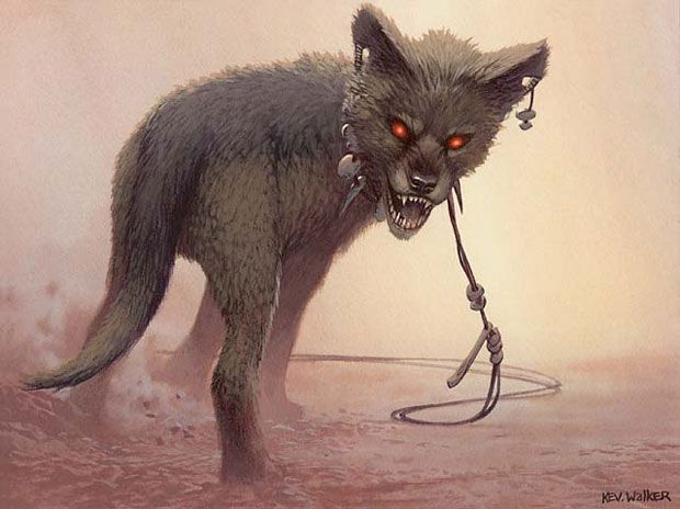 Jackal Pup - Illustration by Kev Walker