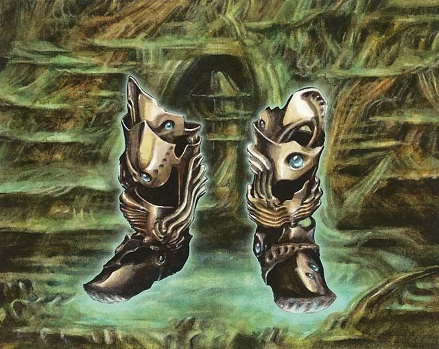 Lightning Greaves - Illustration by Jeremy Jarvis