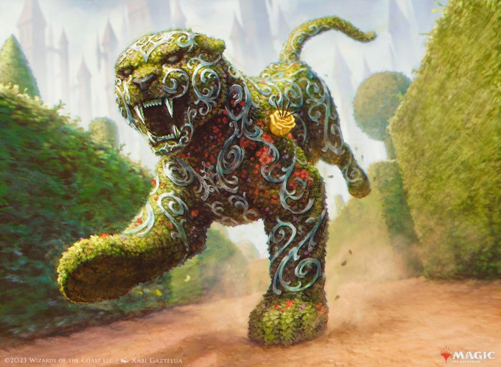 Topiary Panther - Illustration by Xabi Gaztelua