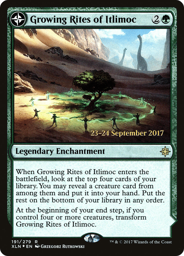 Growing Rites of Itlimoc stamped prerelease promo