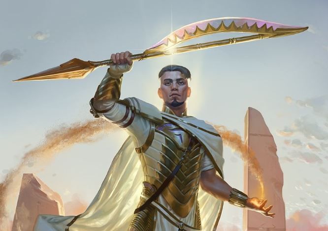 Basri, Devoted Paladin - Illustration by Jason Rainville