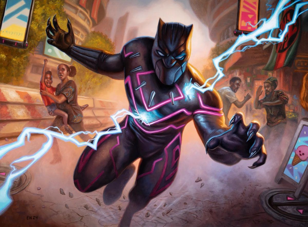 Black Panther, Hope Enduring - Illustration by Eric Wilkerson