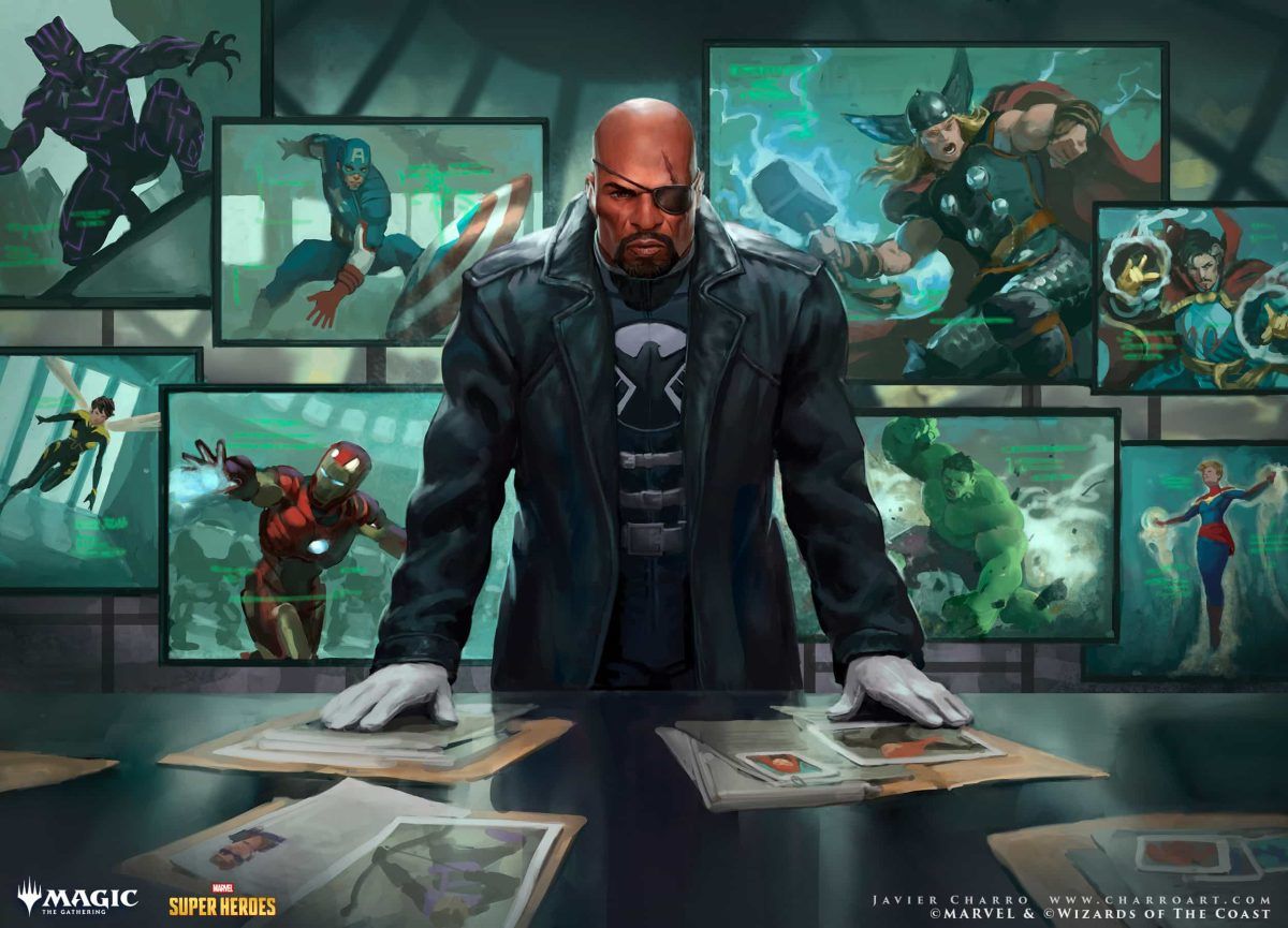 Director Nick Fury - Illustration by Javier Charro