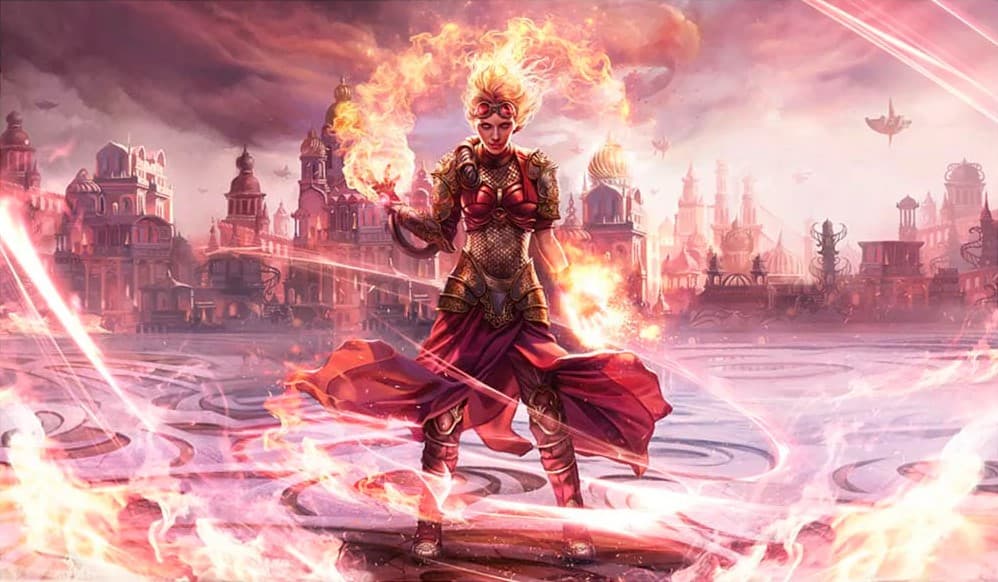 Chandra, Torch of Defiance - Illustration by Magali Villeneuve