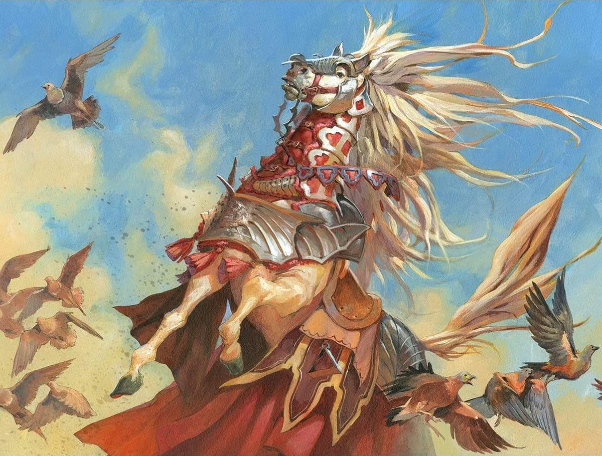 Keleth, Sunmane Familiar - Illustration by Jesper Ejsing