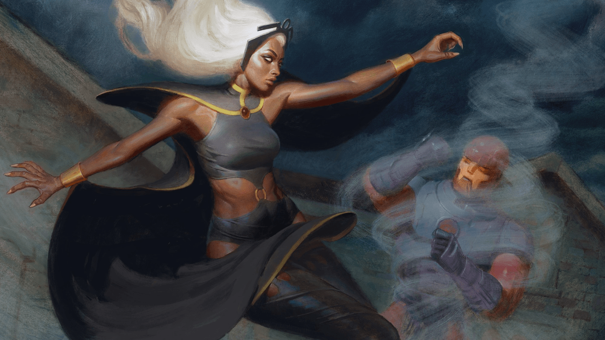 Storm, Shaker of Skies - Illustration by Craig Elliott