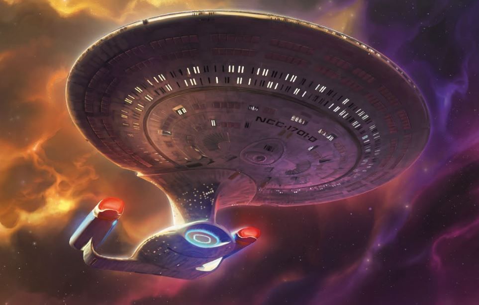 U.S.S. Enterprise-D, Galaxy-Class - Illustration by Pablo Mendoza