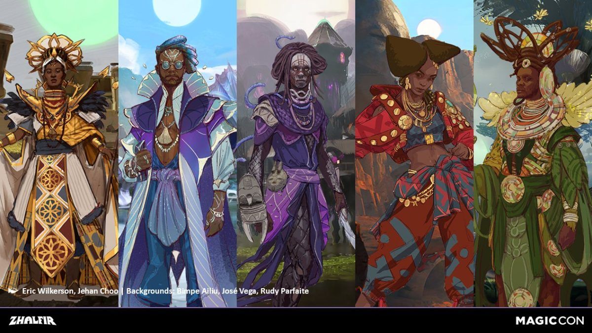 Zhalfir Art - Illustration by Eric Wilkerson, Jehan Choo, Bimpe Ailiu, Jose Vega, Rudy Parfaite