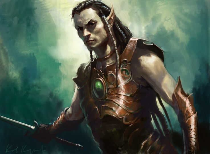 Ezuri, Renegade Leader - Illustration by Karl Kopinski
