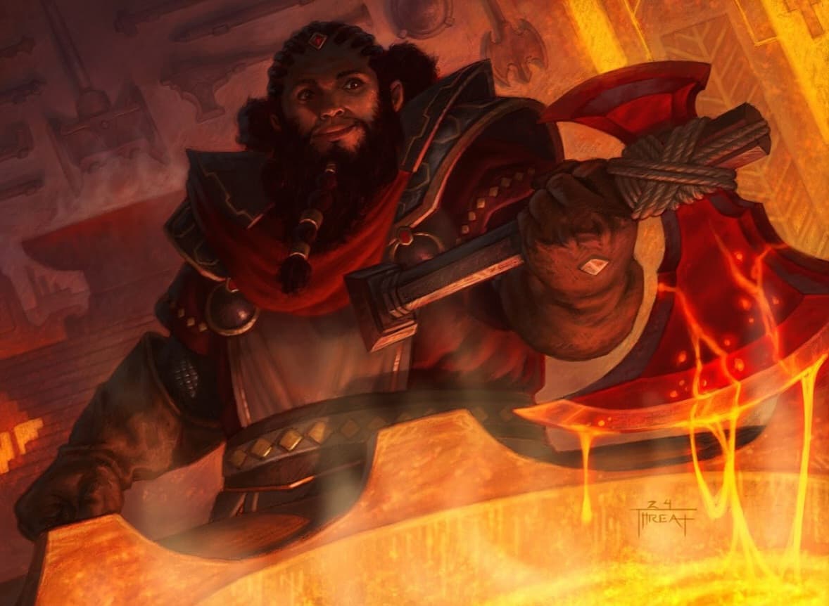 Iron Hills Blacksmith - Illustration by Jarel Threat