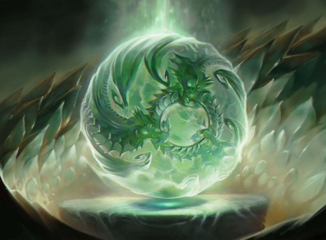 Jade Orb of Dragonkind - Illustration by Olena Richards