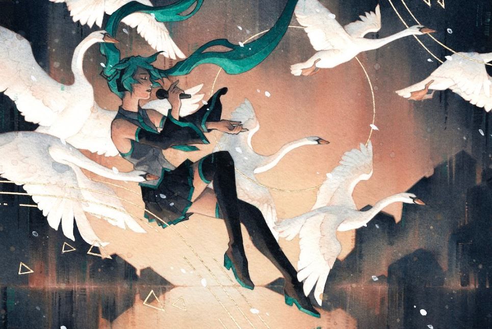 Swan Song - Illustration by Kelogsloops