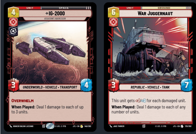 Star Wars Unlimited Suspensed and banned list