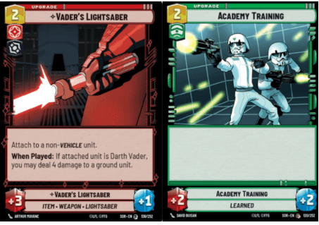 Star Wars Unlimited Upgrades