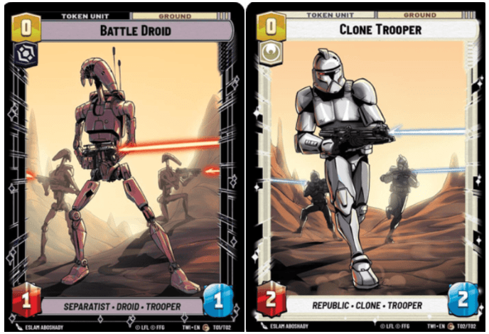 Star Wars Unlimited tokens
