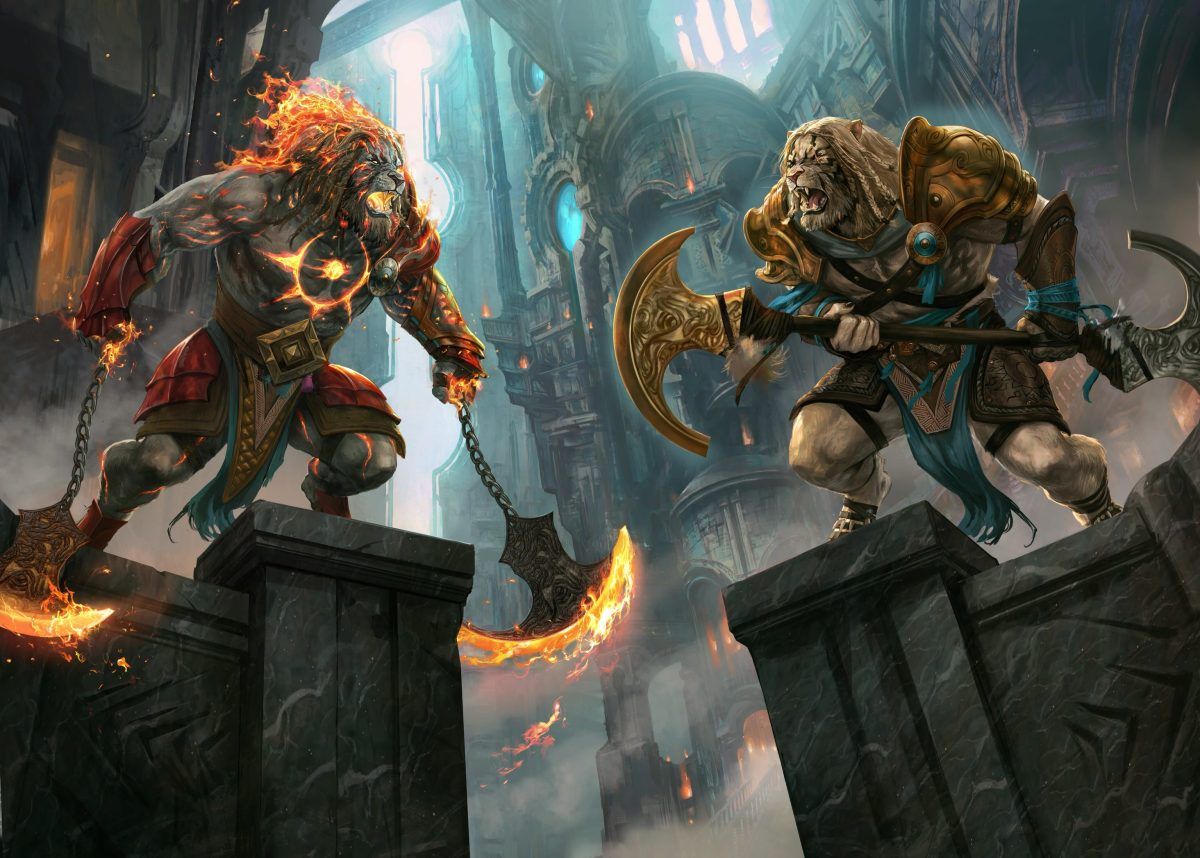 Ajani Resolute - Illustration by Aleksi Briclot