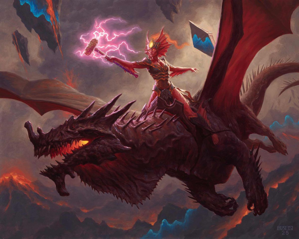 Kiora of Fire and Ashes - Illustration by Chris Rahn