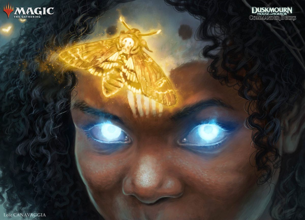 Aminatou's Augury (Duskmourn House of Horrors- Commander Decks) - art by Loiฬc Canavaggia